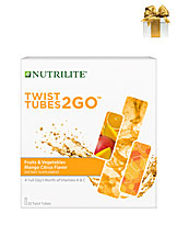 Nutrilite® Fruits & Vegetables 2GO Twist Tubes - Mango Citrus